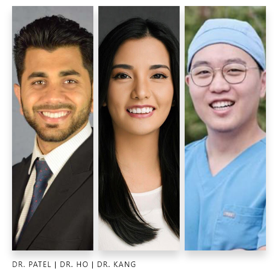 Dr. Patel, Dr. Ho, and Dr. Kang